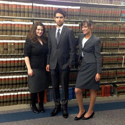 Law school classmates and myself during moot court competitions (winter 2013)